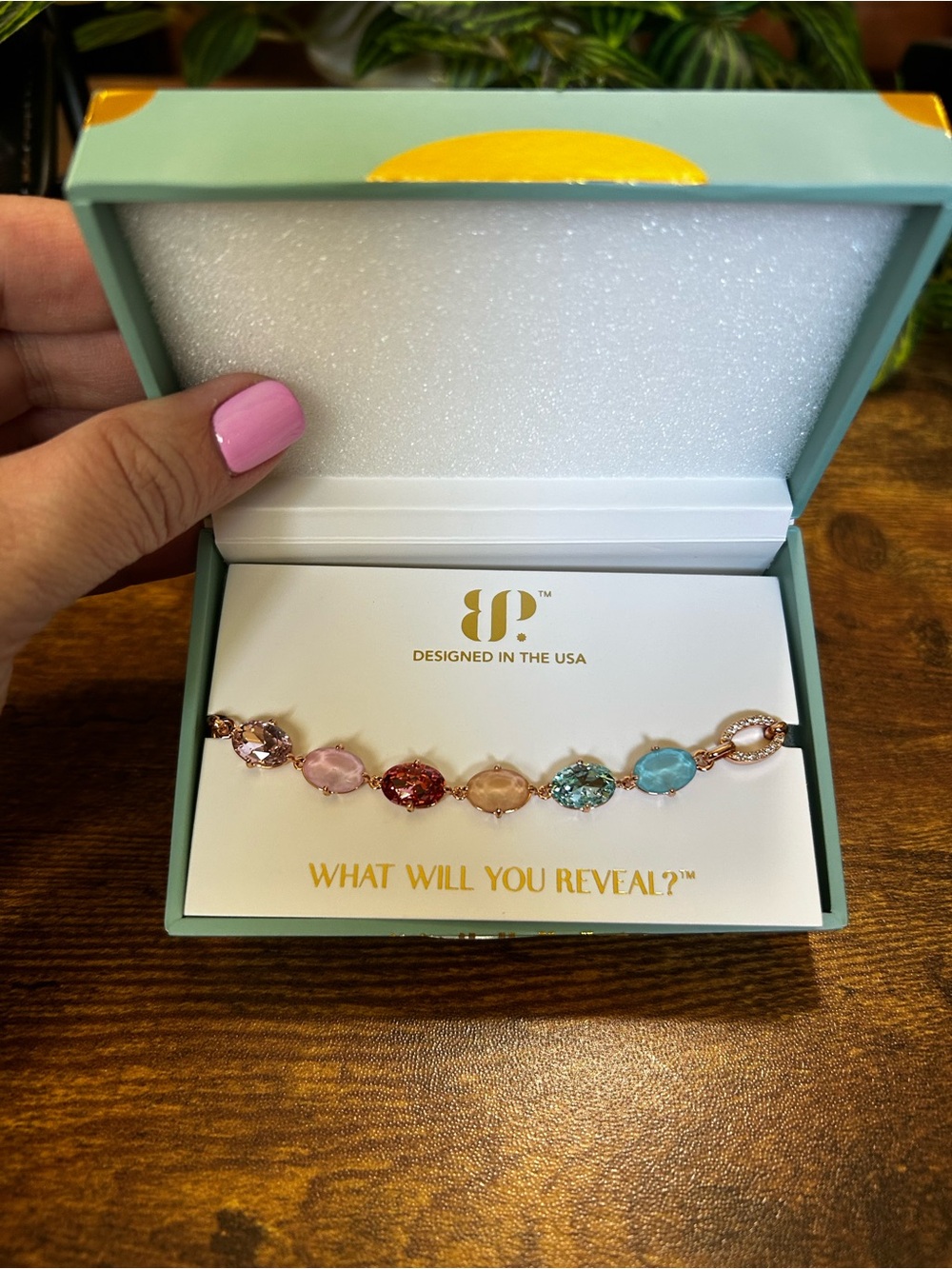 Bomb Party Summer Jewel Candy “VIP Access”, Rose Gold Bracelet - Picture 2 of 3